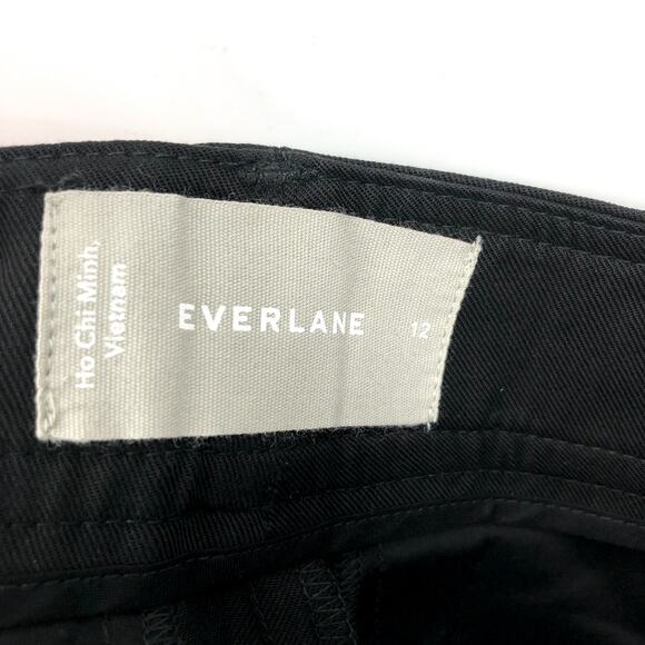EVERLANE Women's Way High Draped Tapered Pants Size 12 Black Tencel NWT - Picture 9 of 9